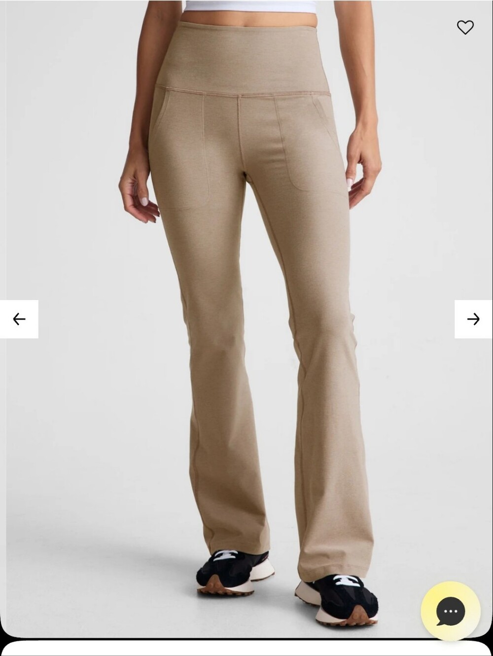 NWT Beyond Yoga Legging S High-Waist Flared in Taupe